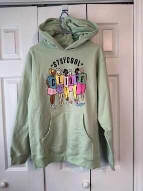 Staycool Clique Graphic Hoodie - Sage Green